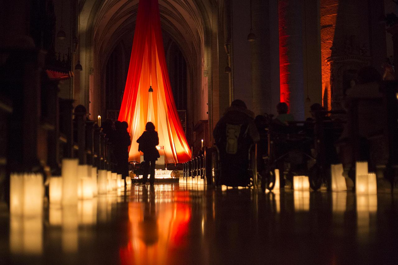 Nacht der Lichter im Eichstätter Dom. Foto: Anika Taiber